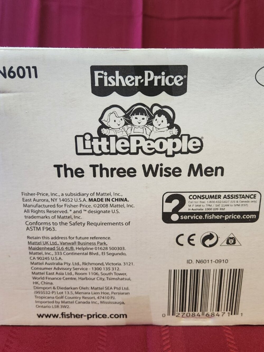 Fisher-Price Little People “The Three Wise Men” Nativity Set N6011 - Picture 5 of 10
